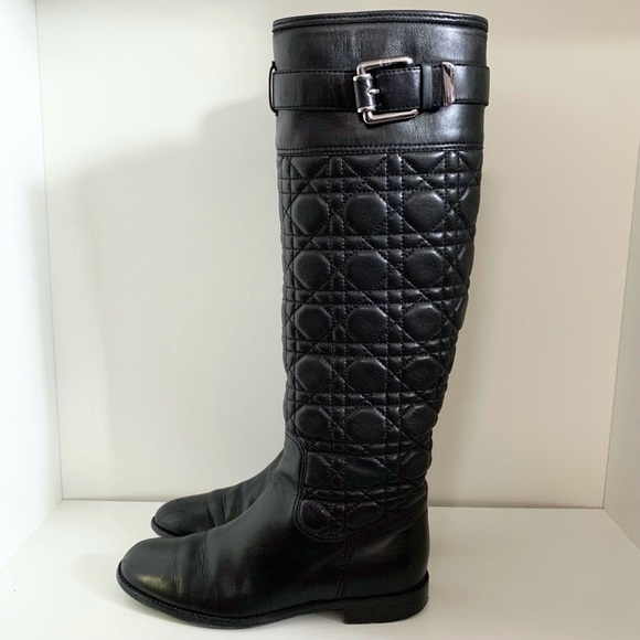 Dior cannage quilted nappa leather boots - Picture 3 of 16
